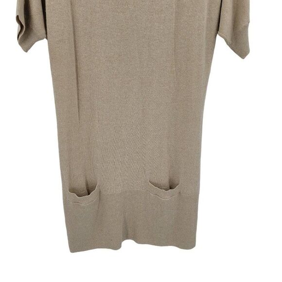 Banana Republic Heritage Wool Cashmere Mini Sweater Dress M Tan Lagenlook - Picture 5 of 12